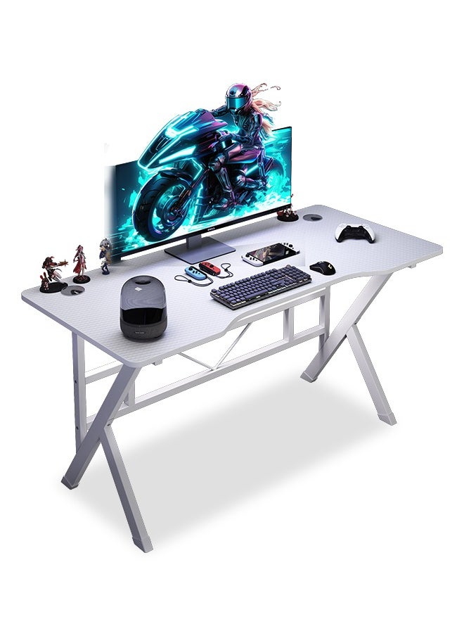 Gaming Table,Small Gaming Desk,Ergonomic PC Computer Desk,Computer Table with Carbon Fibre Surface, Kids Desk,Writing Study Desk or Home Office Desks,Ideal for Students and Gamers