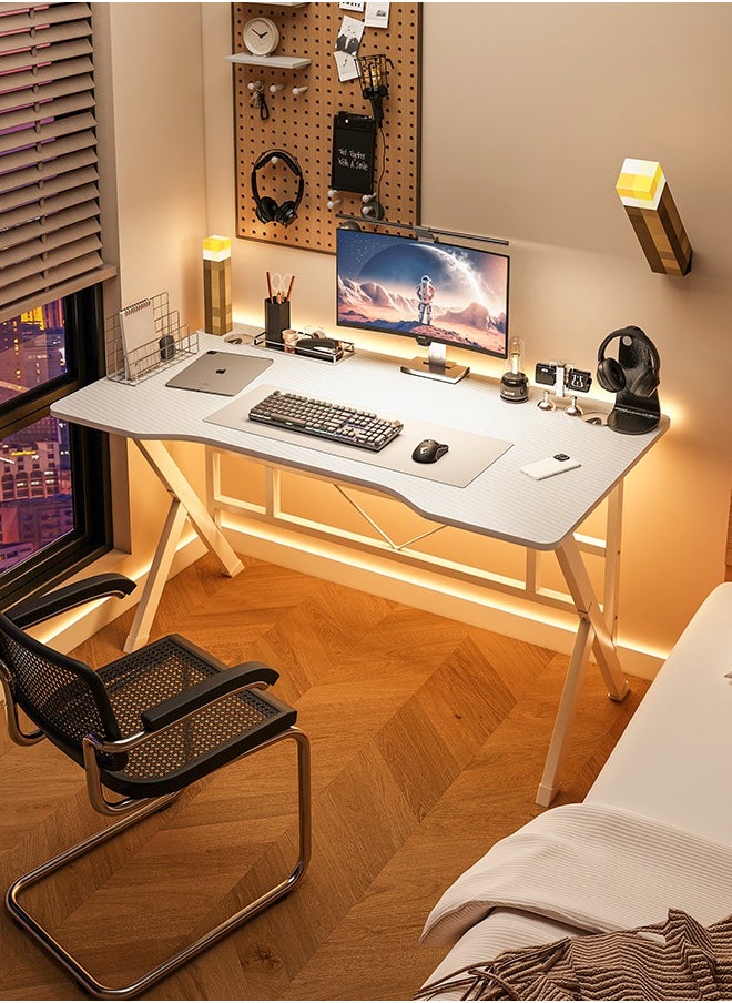 Gaming Table,Small Gaming Desk,Ergonomic PC Computer Desk,Computer Table with Carbon Fibre Surface, Kids Desk,Writing Study Desk or Home Office Desks,Ideal for Students and Gamers