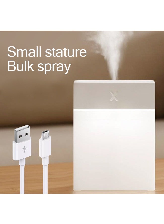 Portable Small Humidifier, 280ml Portable Humidifier, Mini Cool Mist Humidifier with Night Light, USB Personal Desktop Humidifier for Bedroom, Office, Auto Shut-Off, Ultra-Quiet