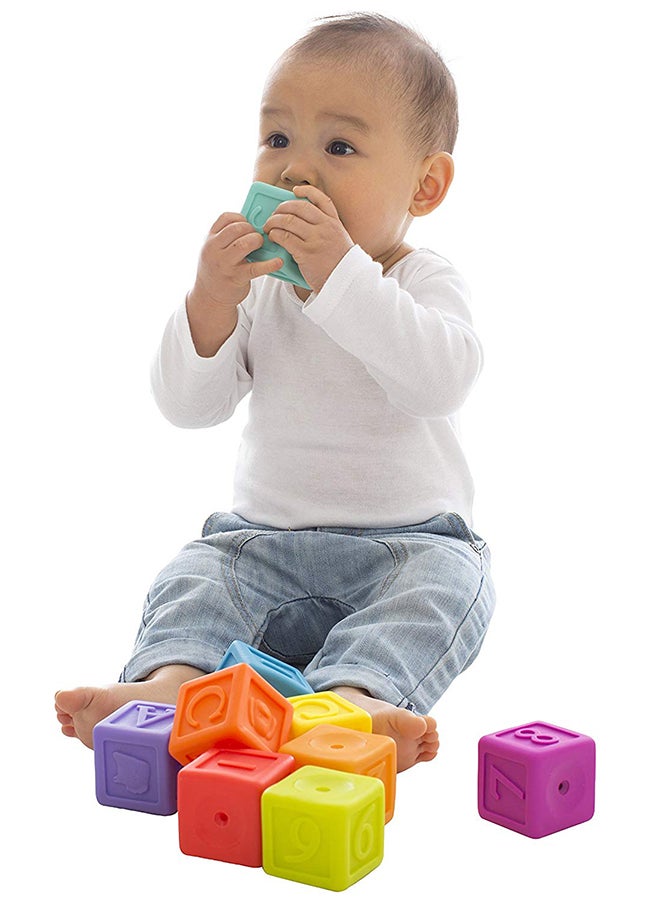 10-Piece Grip And Stack Soft Tumble Blocks