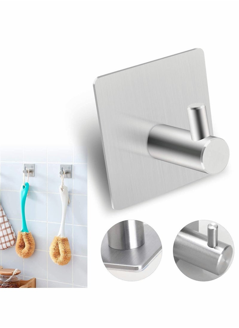 4 PCs Stainless Steel Nail Free Towels Hooks