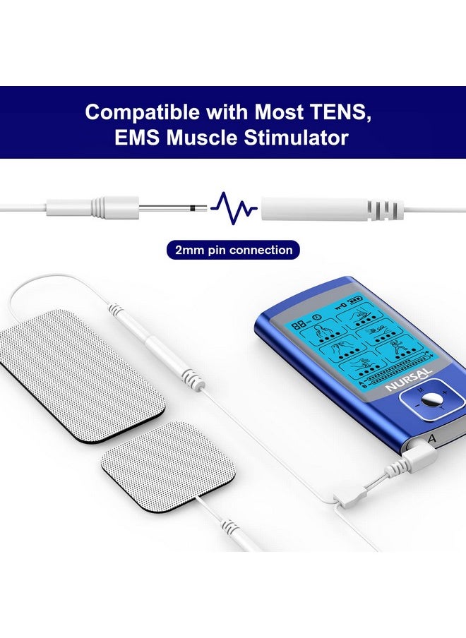 Nit Replacement Pads, Nursal Reusable Tens Electrode Pads 2X2 20Pcs With Upgraded Self-Stick Performance For Electrotherapy, Compatible With Auvon Tens, Tens 7000