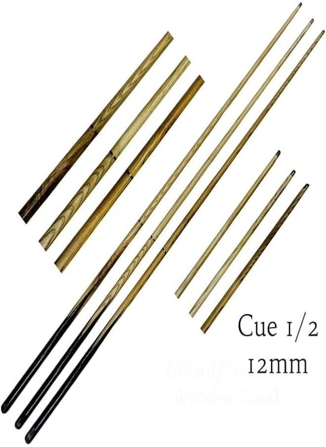 Pool Cue Stick 3 Piece Billiard Cue Sticks with 12mm Tip Heavy Hitter Jump Break Cue Lightweight Portable Wooden Durable Cue Stick Hand Painted Billiard Sticks for House Bar Club Break Jumps Men Women