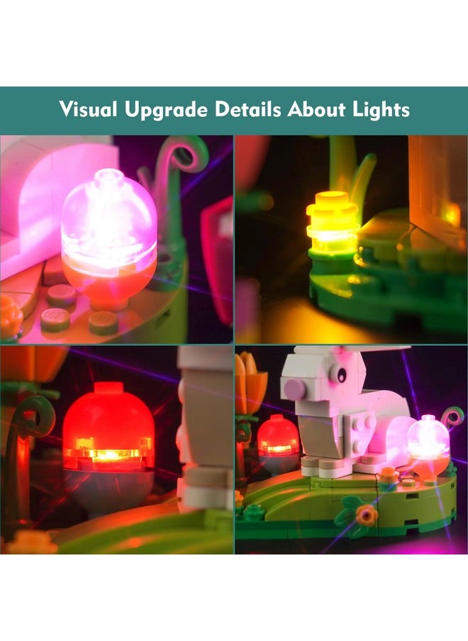 Led Light For Lego Easter Rabbits Display 40523, Multicolor, Plastic, Modern Style