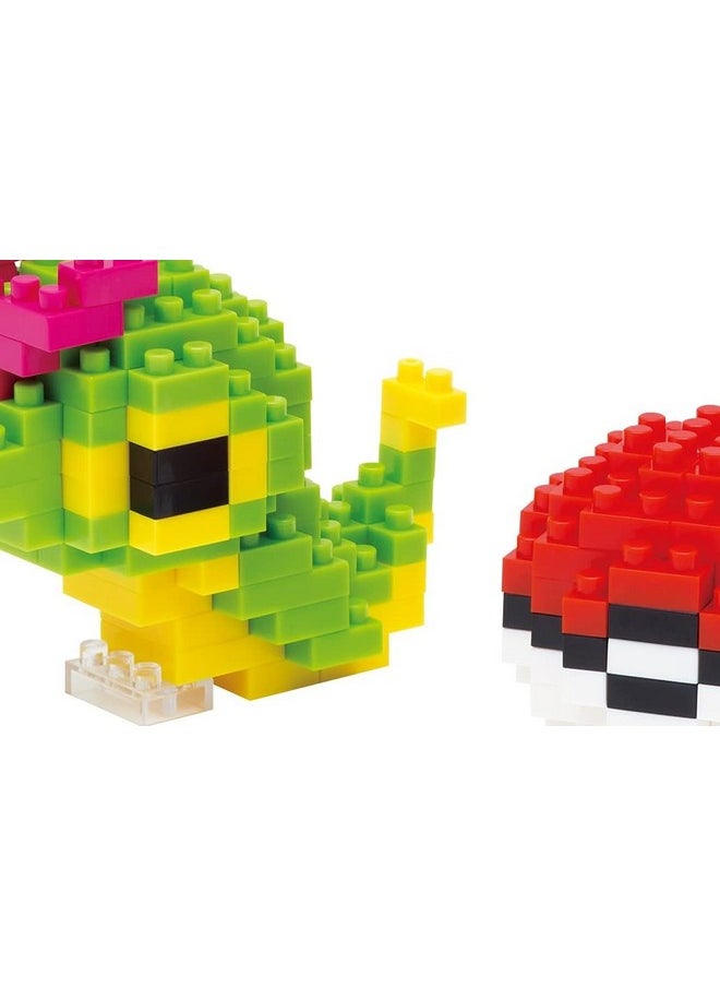 Nanoblock - Pokémon - Caterpie & Poke Ball, Pokémon Series Building Kit