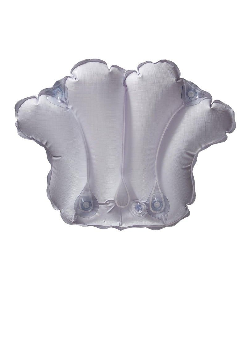 Aquasentials Inflatable Bath Pillow - Terry Cloth (White)