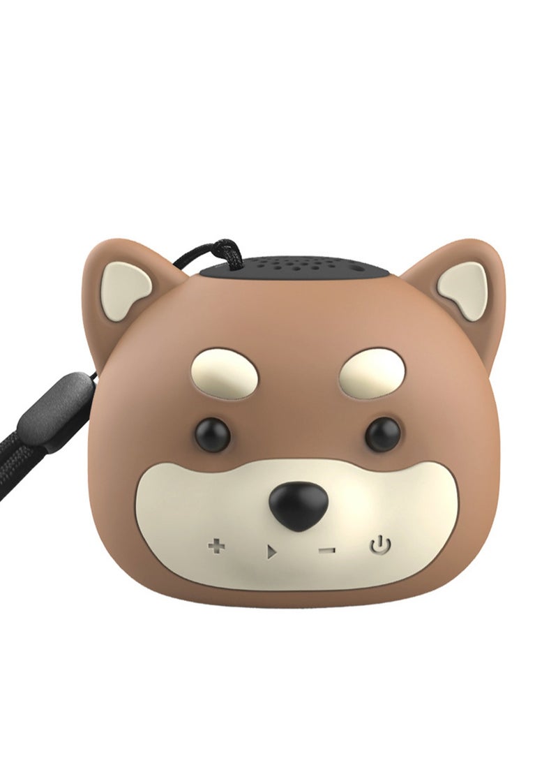 Children's Wireless Bluetooth Speaker, Waterproof Mini Portable Outdoor Radio Cartoon Cute Gift Speaker (TK801) Wangchai Brown