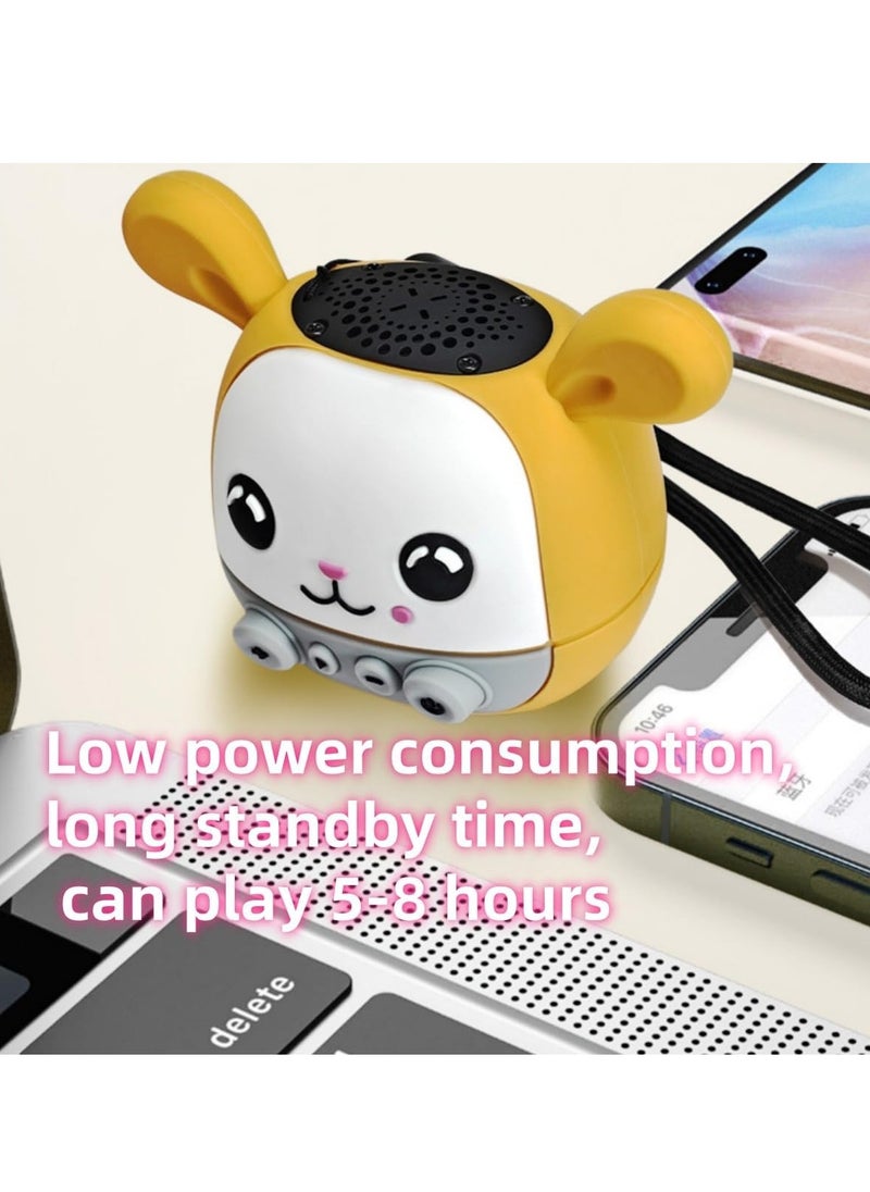 Children's Wireless Bluetooth Speaker, Waterproof Mini Portable Outdoor Radio Cartoon Cute Gift Speaker (TK801) Wangchai Brown