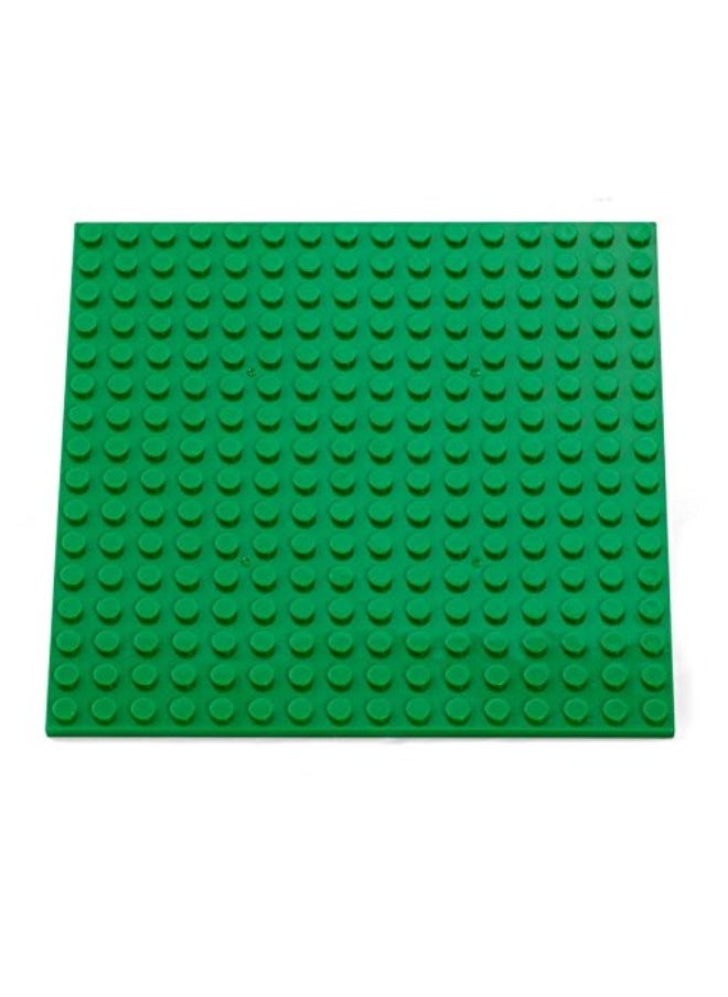 SCS Direct Brick Building Blocks Green Baseplates  5x5 10pcs Dual Connectivity for Stacking  Compatible with  Tight fit with All Major Building Blocks Brands  Great for Activity Tables