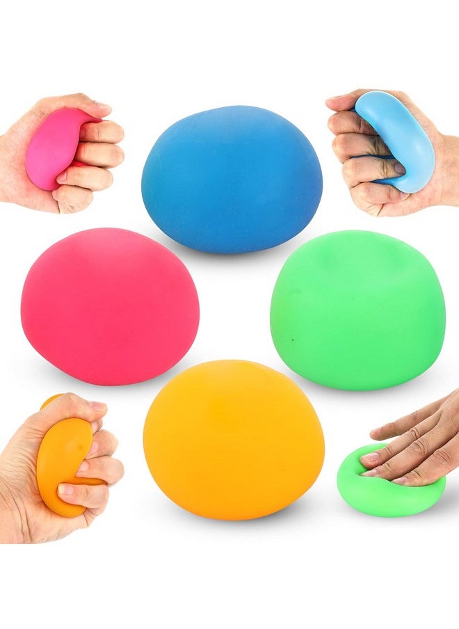 4 Pack Stress Ball For Kids And Adults Slow Rising Balls Sensory Fidget Toy Anxiety Stress Relaxation Squeezing Balls Calming Tool, Vent Mood And Improve Focus, Squishy Ball Hand Grip Pressure Ball