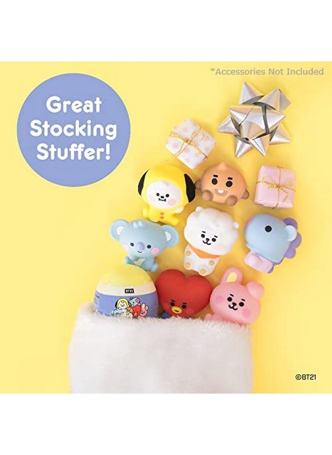 Line Friends Bt21 (Baby) [Surprise Capsule Series] Cute Water Filled Squishy Toy [Birthday Gift Bags, Party Favors, Gift Basket Filler, Stress Relief Toys] - 1 Pc. (Mystery - Blind Capsule)