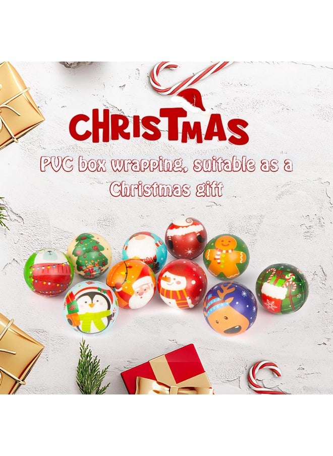 12Pcs Christmas Stress Balls, Christmas Squeeze Toys Squeeze Balls Bulk Christmas Fun Toys For Stocking Stuffers Stress Relief Party Favors Goodie Bag