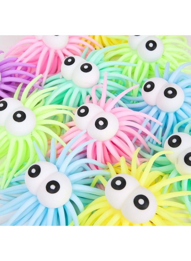 12 Pcs Stress Relief Sea Urchin Puffer Balls Light Up Spiky Sensory Toy Fidget Balls Glow In The Dark Party Supplies