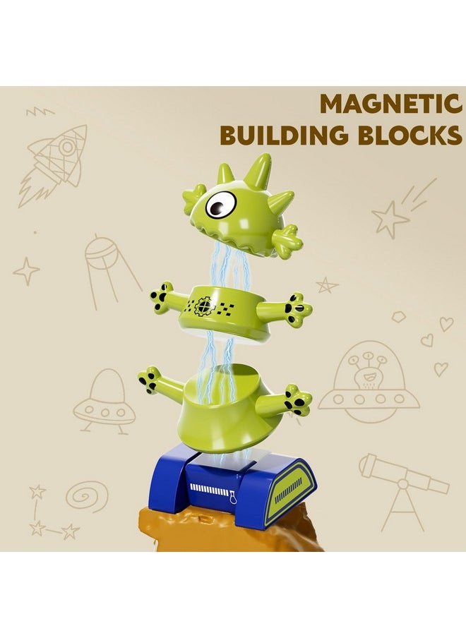 Magnetic Robot Toy For Kids 3-5 Years Old - Monster Magnetic Blocks Stacking Transform Toys For Kids With Storage Box, Set For Kids Age 3 4 5 6 7 Years Old Boys, Christmas And Birthday Gift