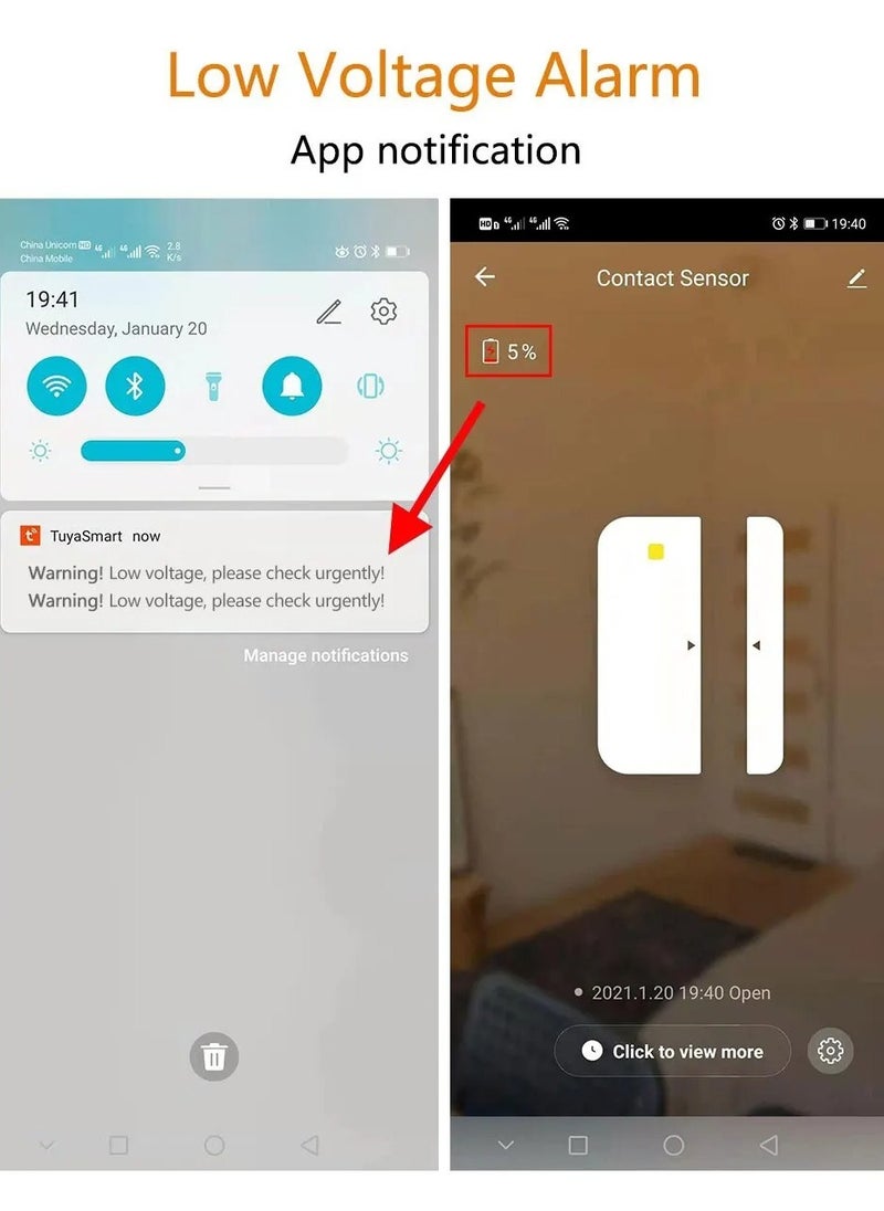 Smart Door And Window Sensor, Solar Powered Smart Wifi Door Window Sensor Alarm, Wireless Door Window Magnetic Entry Detector Sensor, App Control Contact Sensor For Home Security