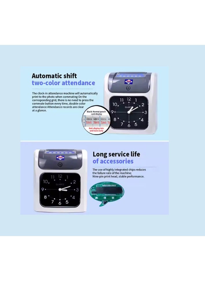 S960P Attendance Time Recorder Automatic Card Punch Machine For for Office Factory, Warehouse,shop, punch card attendance machine