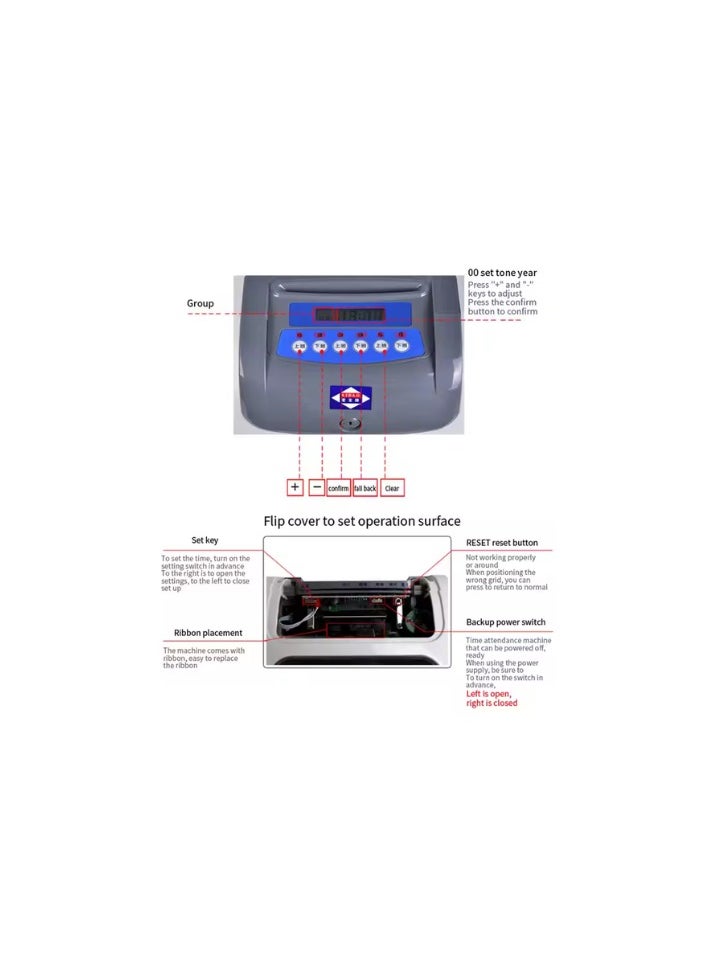 S960P Attendance Time Recorder Automatic Card Punch Machine For for Office Factory, Warehouse,shop, punch card attendance machine