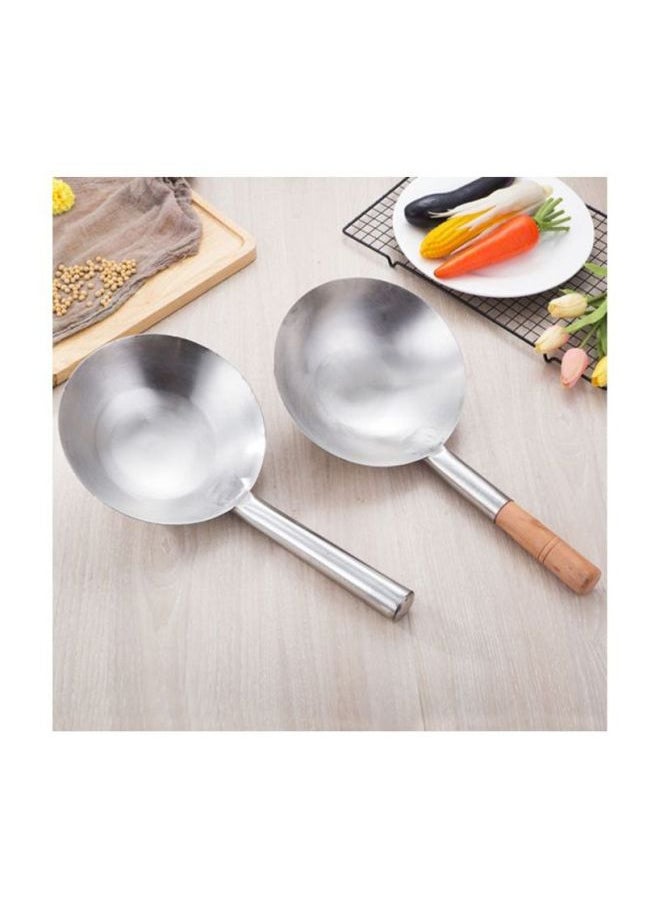 Stainless Steel Large Water Spoon Silver/Beige 52.8x30.5cm