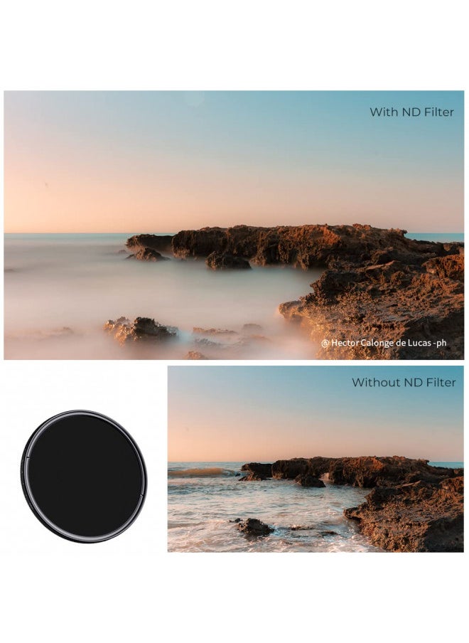 K&F Concept 43mm Variable ND Lens Filter ND2-ND400 (1-9 Stops) 18 Multi-Layer Coatings Adjustable Neutral Density Ultra Slim Lens Filter for Camera Lens (K-Series)