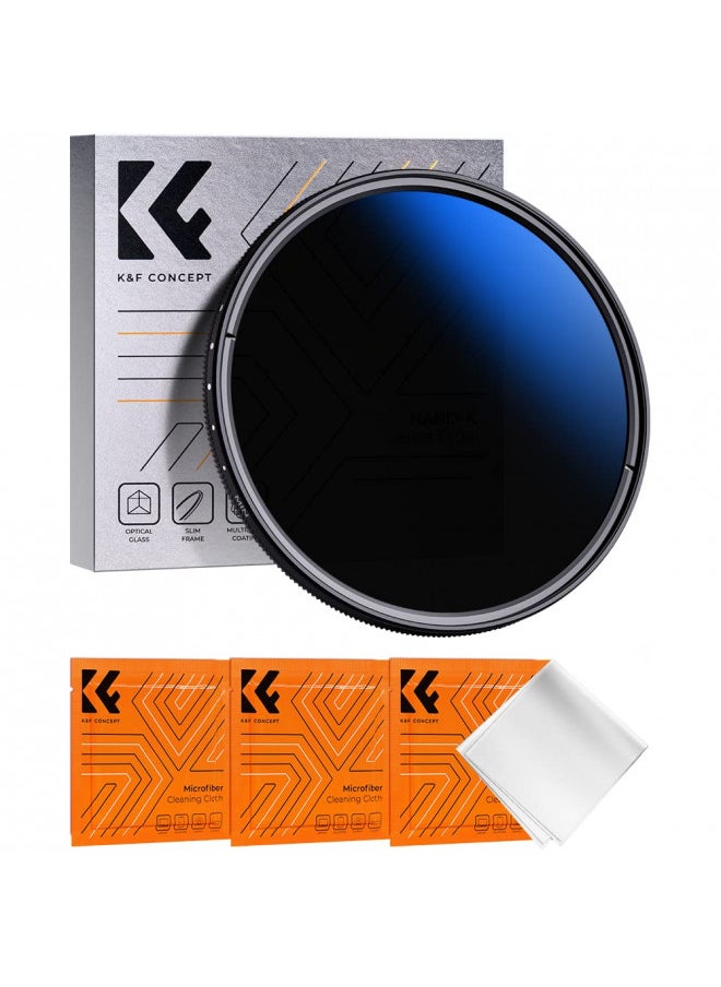 K&F Concept 43mm Variable ND Lens Filter ND2-ND400 (1-9 Stops) 18 Multi-Layer Coatings Adjustable Neutral Density Ultra Slim Lens Filter for Camera Lens (K-Series)