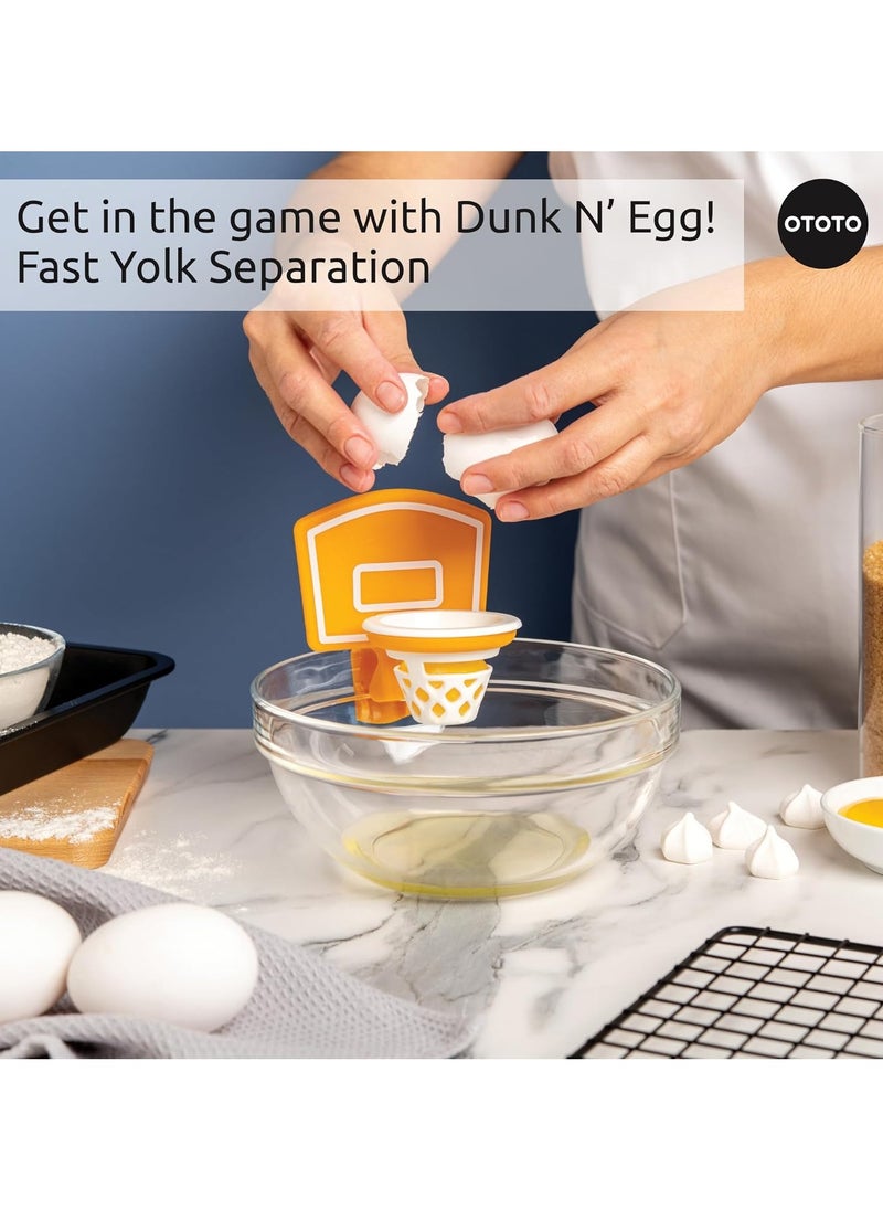 OTOTO NEW!! Dunk N' Egg Yolk Separator , Egg Separator Funny, Unique Kitchen Gadgets, Cool Kitchen Gadgets, Basketball Gifts, Funny Gifts, Kitchen Accessories, Unique Cooking Gifts, Basketball Stuff