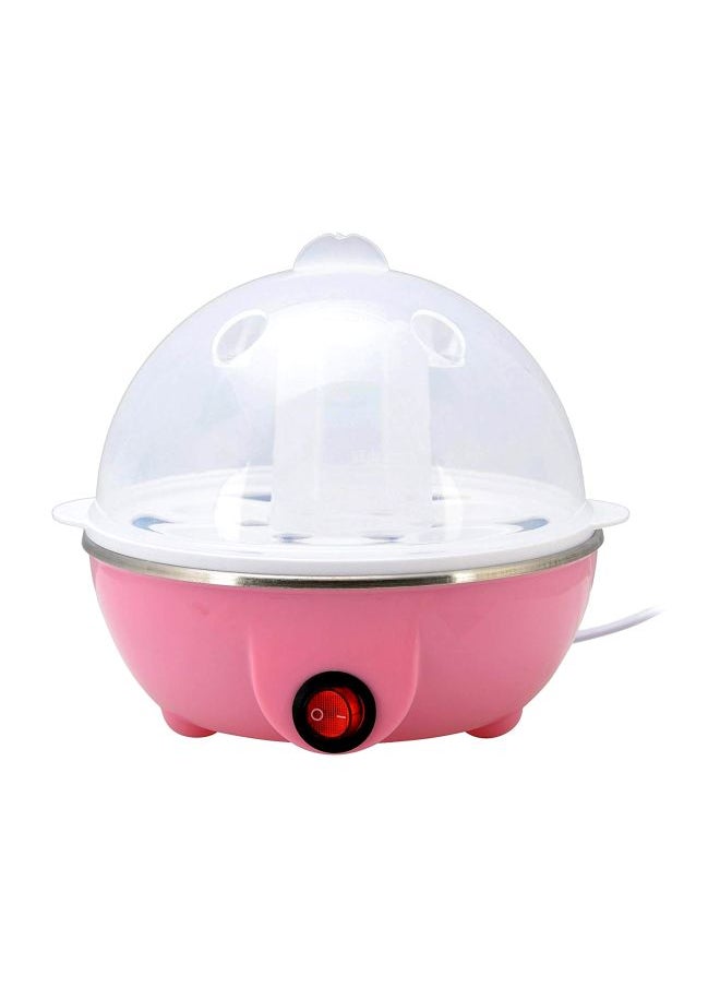 Plastic Egg Cooker Pink/White 10centimeter