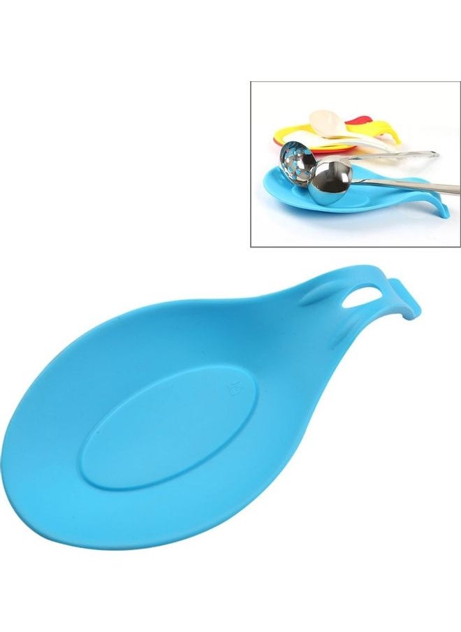 Heat Resistant Spoon Mat Blue 23.5 x 12cm