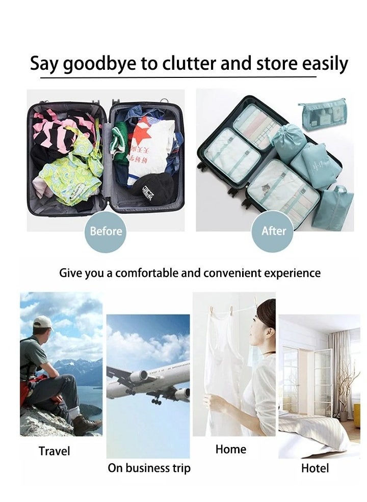 11 Set Packing Cubes for Suitcases, Travel Essentials for Carry on, Luggage Organizer Bags Set for Travel Accessories , Beige