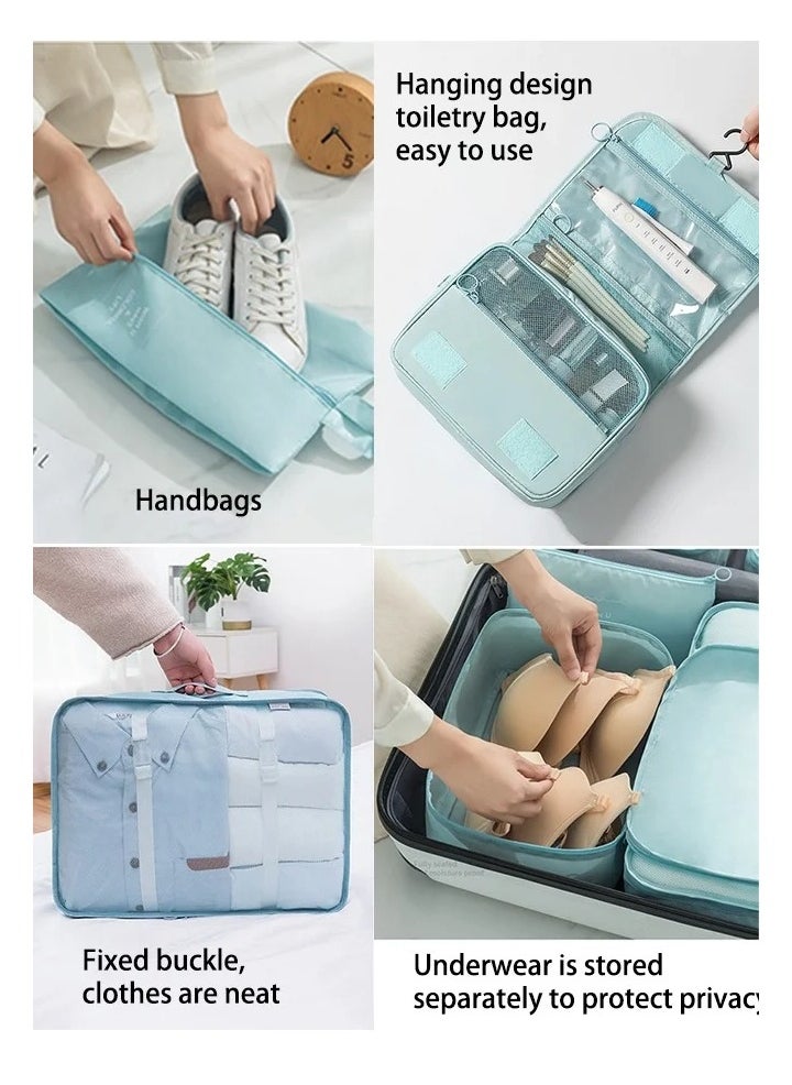 11 Set Packing Cubes for Suitcases, Travel Essentials for Carry on, Luggage Organizer Bags Set for Travel Accessories , Beige