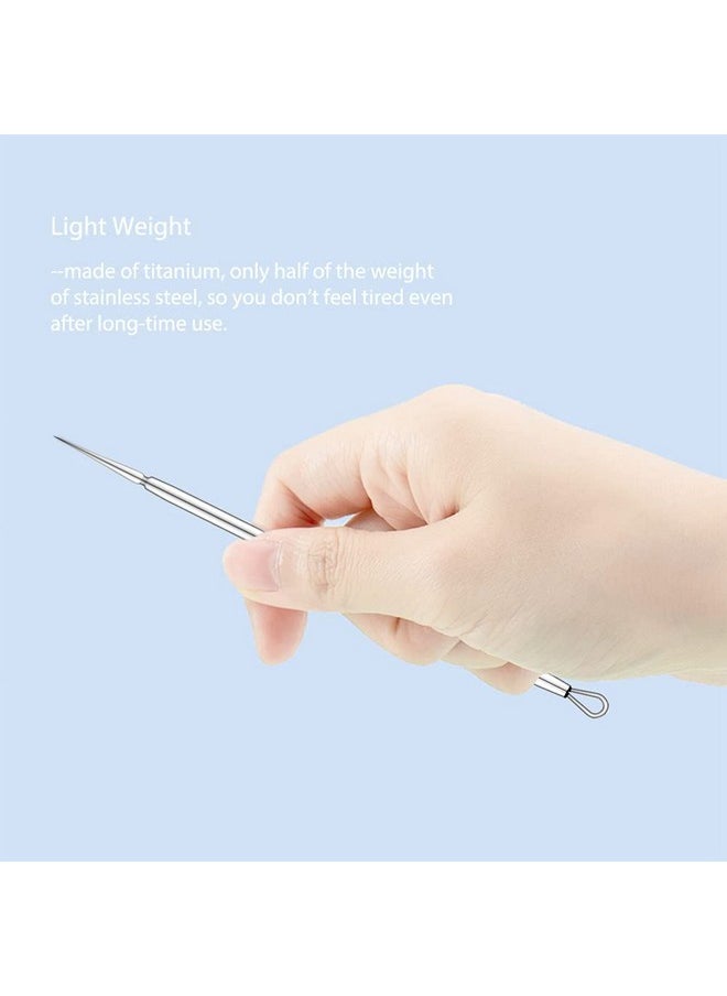 Titanium Lancet Needle Acne Blackhead Remover Pimple Extractor Popper Tool