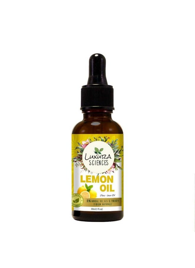 Organic Lemon Essential Oil | Versatile Oil For Aromatherapy, Relaxing Massage, Skin Care, Diffusers & Diy Cleaning Solutions | Undiluted | 1.01 Fl Oz/30Ml