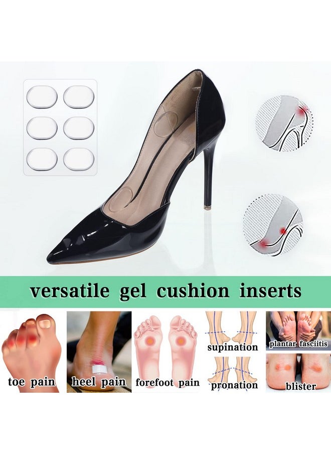 34 Pcs High Heel Cushion Inserts Pad, Sling Shoe Grip For Sandals Sling Backs, Women Strap Cushion Insert Heel Grips, Silicone Thin Heel Straps For High Heels Gel Shoe Sticker For Women Men