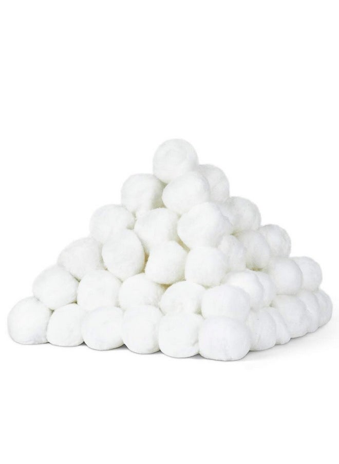 200 Count [Large Size] Cotton Balls, 100% Pure Cotton For Nail Polish And Make-Up Removal, Applying Oil Lotion Or Powder, Perfect For Multi-Purpose Use, Soft And Absorbent (200 Count)