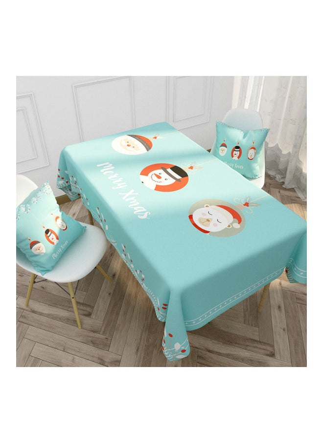 Waterproof Cartoon Alphabet Series Tablecloth Blue/Red/White 140 x 240 x 0.1cm