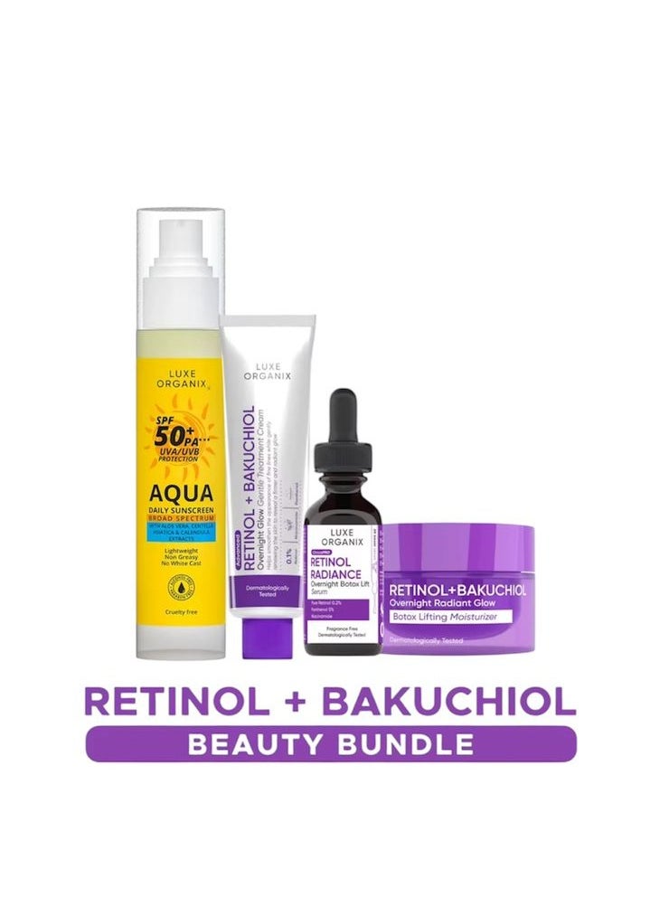 retinol bundle with sunscreen