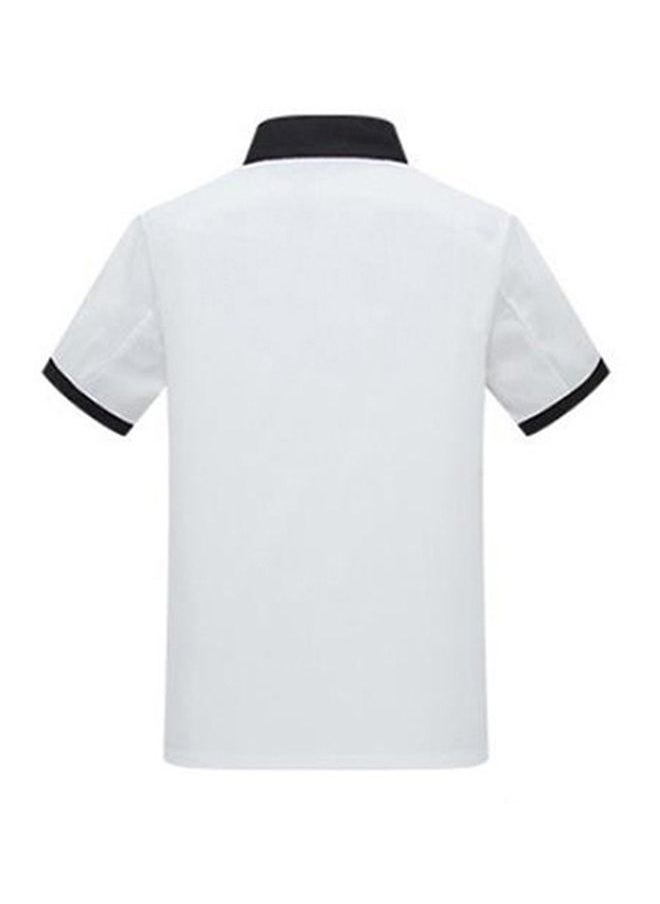 Pocket Detailed Chef Coat White/Black L