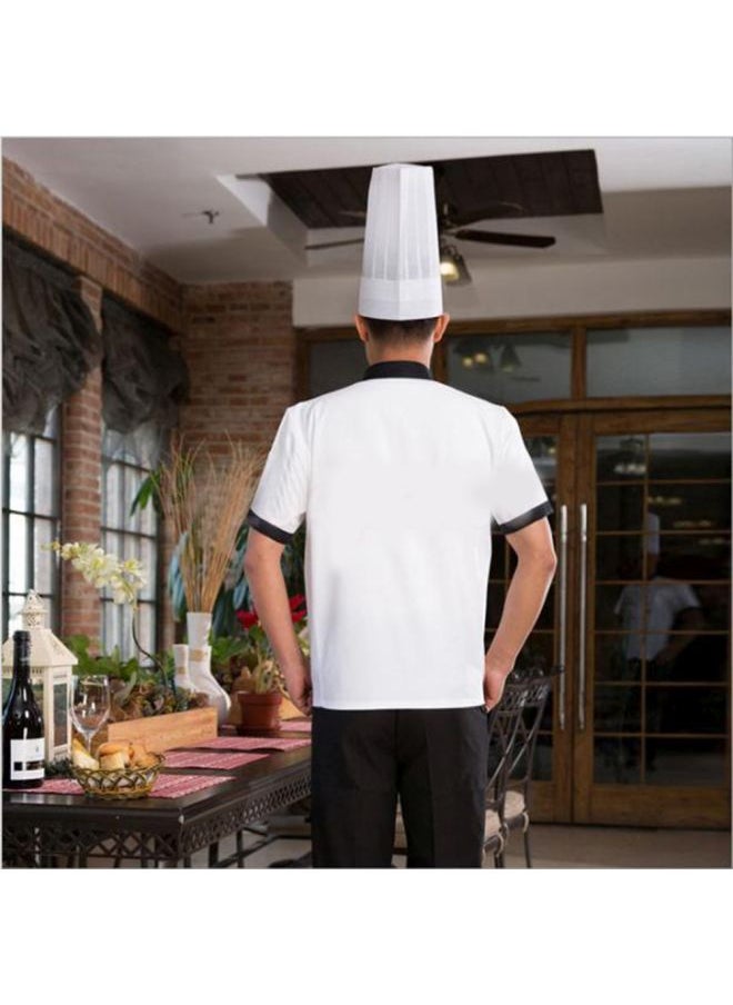 Pocket Detailed Chef Coat White/Black L