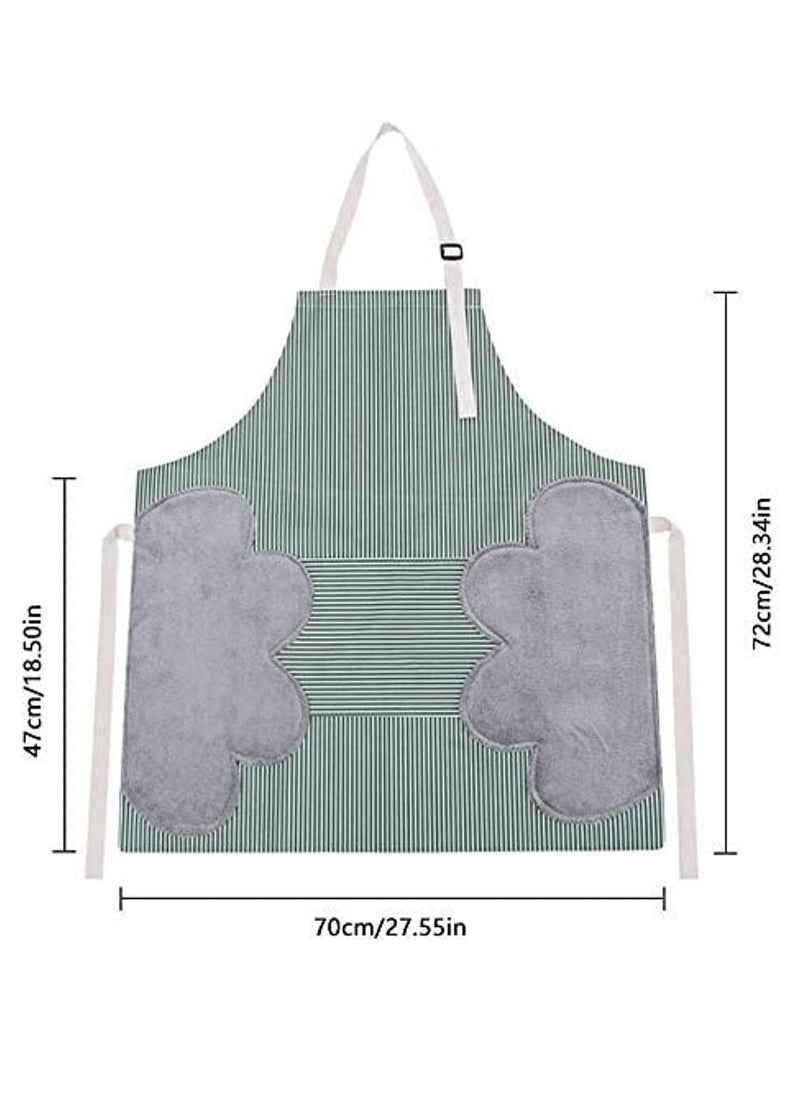 Adjustable Apron With Pockets Green 76cm