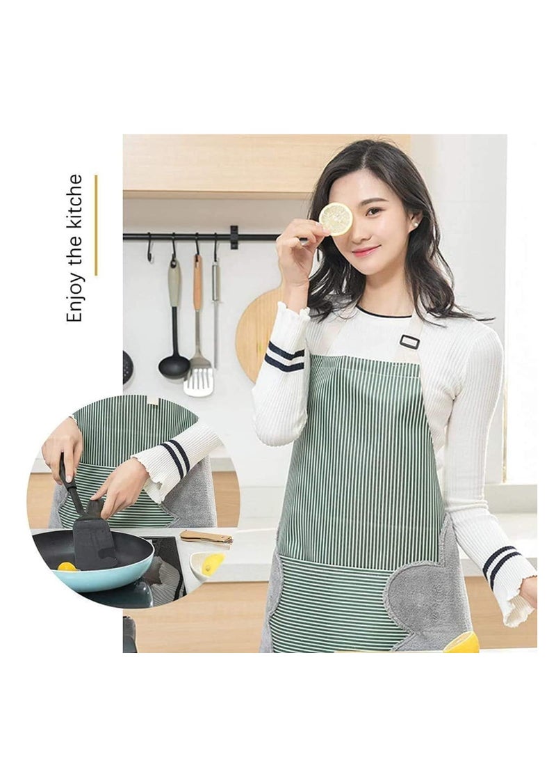 Adjustable Apron With Pockets Green 76cm