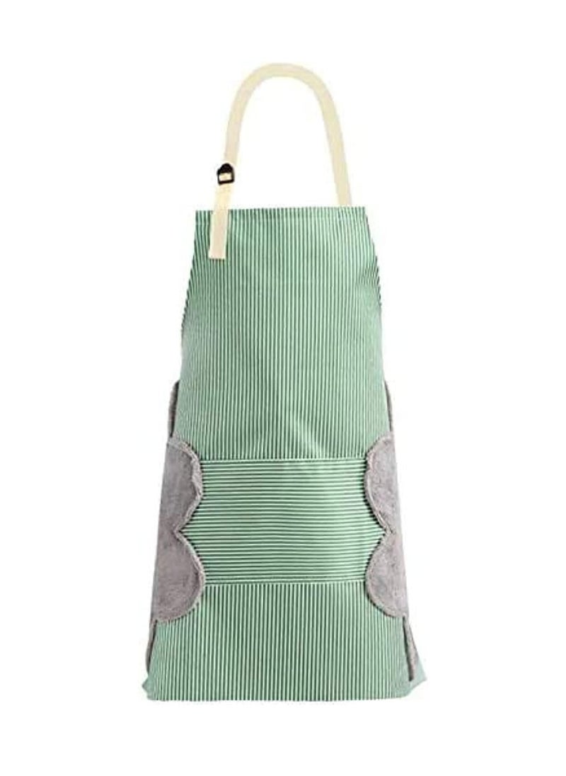 Adjustable Apron With Pockets Green 76cm