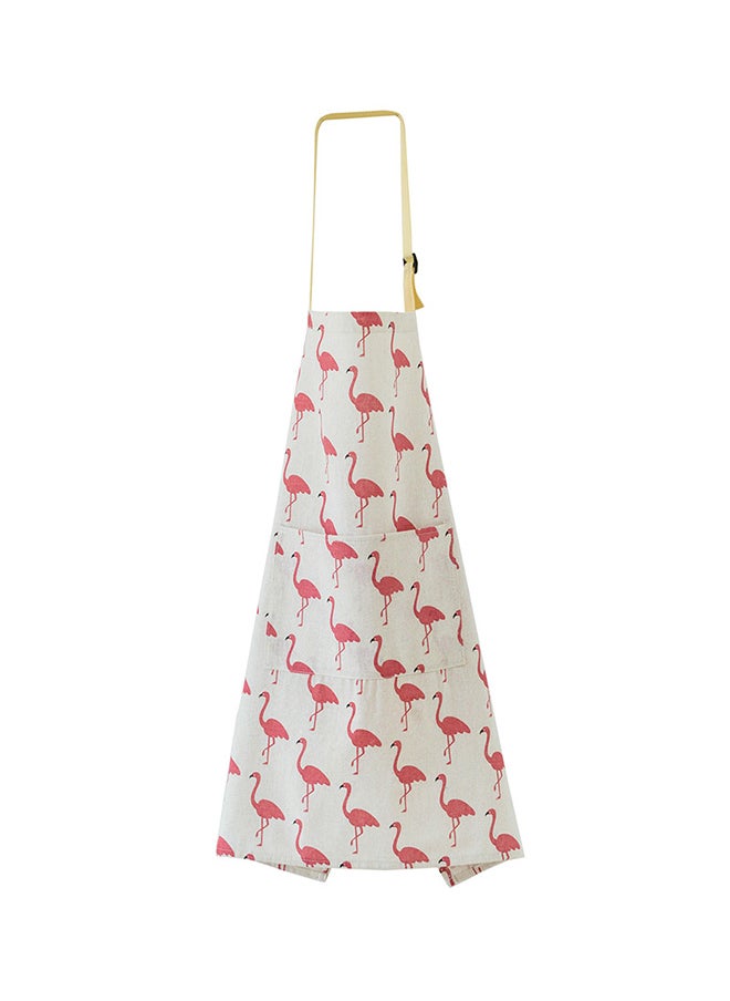 Convenient Pocket Waterproof Kitchen Adult Apron Red/White 38x5x30cm