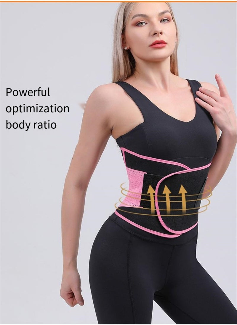 Waist Trainer Belt for Women, Sport Girdle Belt, Slimming Sauna Waist Trimmer Belly Band Sweat Sports Girdle Belt, Exercise Belt with Adjustable Straps, Slimming Body Shaper Belt