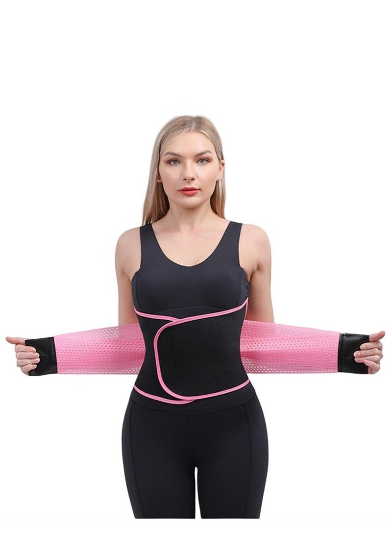 Waist Trainer Belt for Women, Sport Girdle Belt, Slimming Sauna Waist Trimmer Belly Band Sweat Sports Girdle Belt, Exercise Belt with Adjustable Straps, Slimming Body Shaper Belt