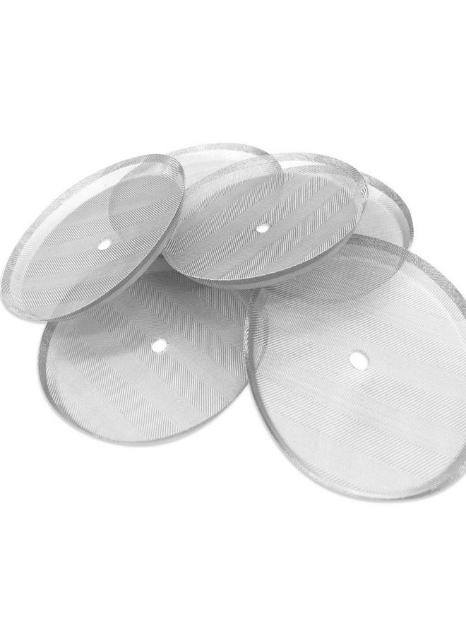 4 Pack French Press Replacement Filter Screen,Reusable Stainless Steel Mesh Filters For Universal 1000 Ml / 34 Oz / 8 Cup French Press Coffee Makers