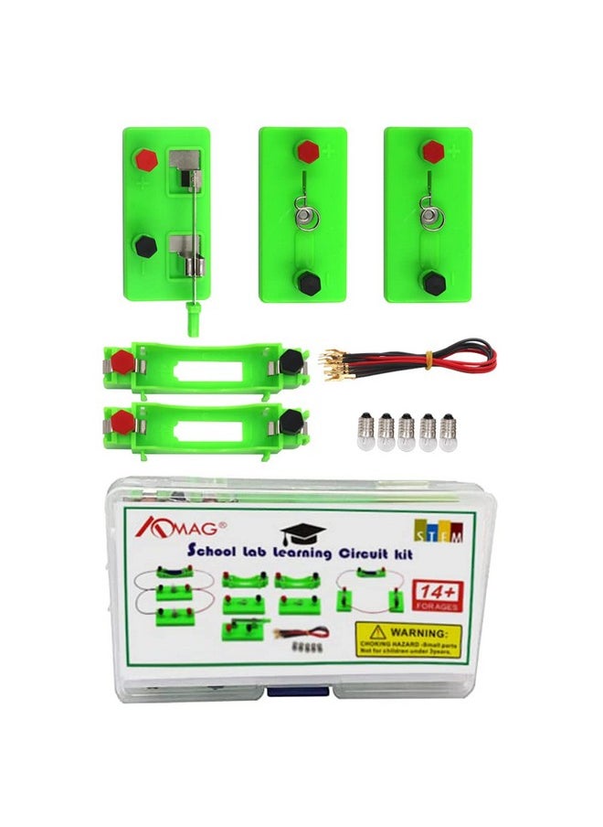 Physics Science Lab Learning Circuit Kit,Electricity Experiment Set,Building Circuits For Kids Junior Senior High School Students (Basic Kit)