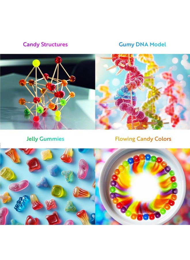 Edible Candy Making Science Kit For Kids Ages 8-12 Years Old - Food Science Chemistry Kid Science Kit With 40 Experiments To Make Your Own Chocolates, Educational Science Kits For Boy & Girls