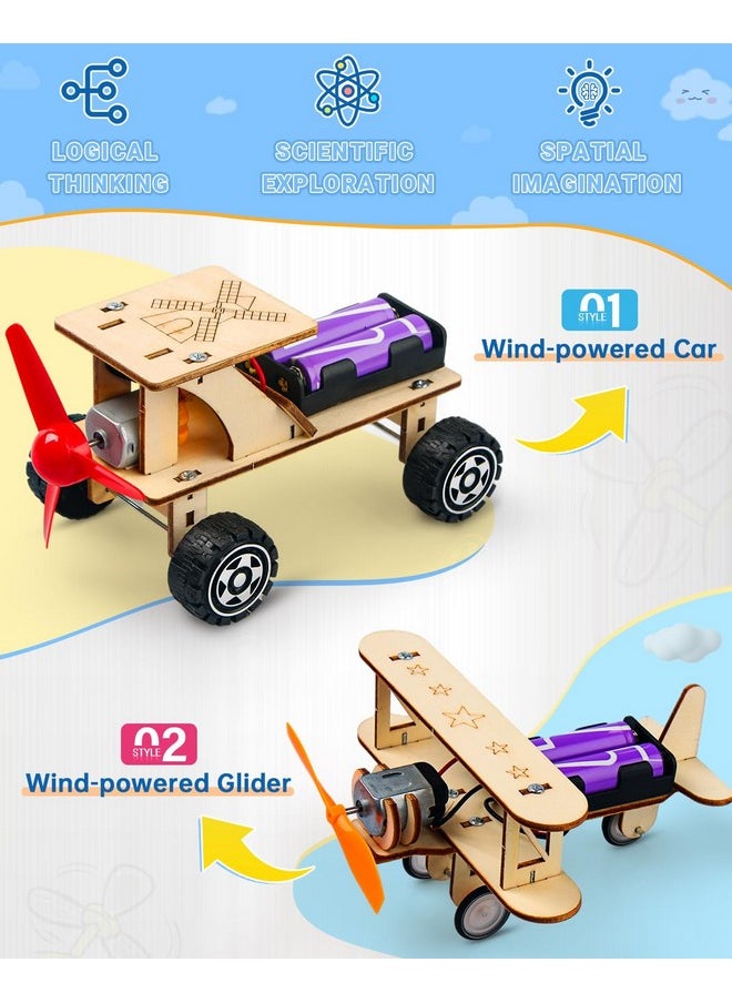 Stem Kits For Kids Age 8-10, 5 Set Wooden Model Car Kits, Stem Toys For Ages 8-13, 3D Puzzles, Science Kits Educational Crafts Building Projects, Gifts For 8 9 10 11 12 13 Year Old Boys Girls