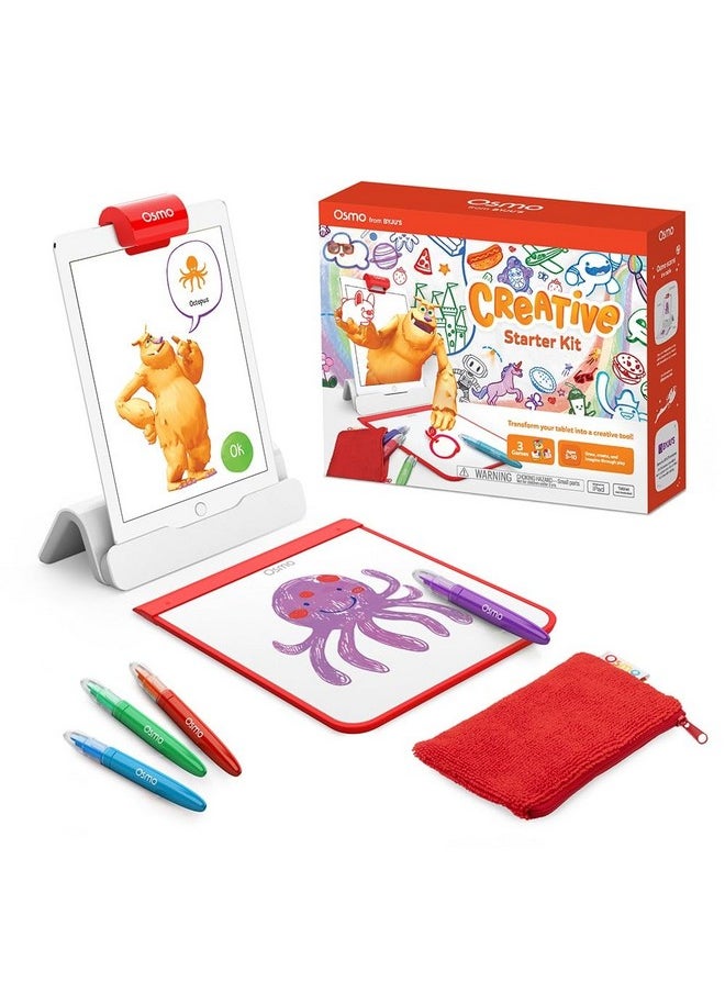 - Creative Starter Kit For Ipad - 3 Educational Learning Games - Creative Drawing & Problem Solving/ Early Physics - Stem Toy Gifts For Kid, Boy & Girl - Ages 5 6 7 8 9 10 (Osmo Base Included)