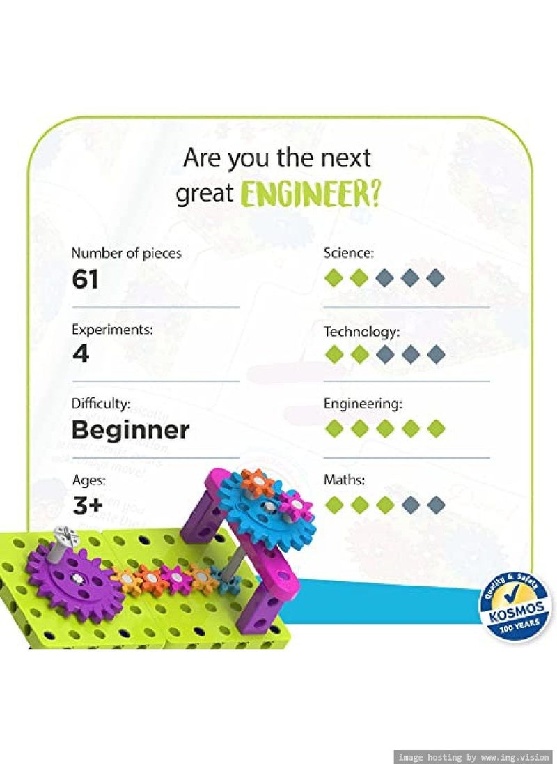 Thames & Kosmos Intro to Gears STEM Experiment Kit