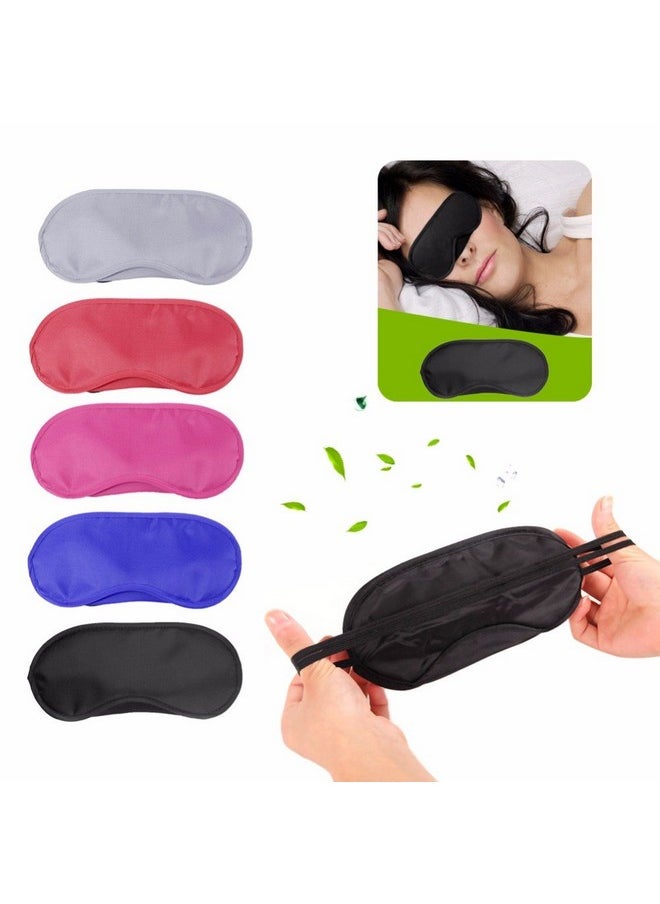 10Pcs Travel Rest Eye Sleeping Mask Satin Blindfold Soft Eye Shade Nap Cover Soft Eye Mask Shade Cover (Purple)